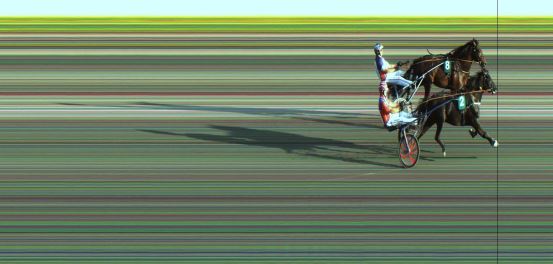 Målfoto for løp 4 på bane JA den 06.08.2021