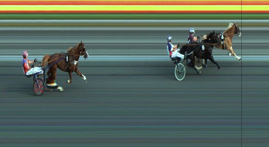 Målfoto for løp 6 på bane JA den 06.08.2021