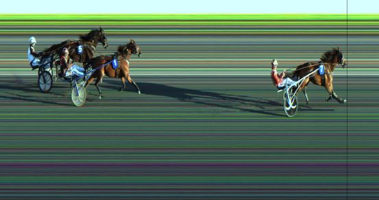 Målfoto for løp 2 på bane JA den 14.08.2021