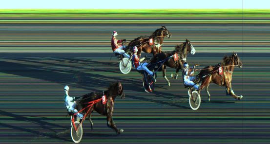 Målfoto for løp 3 på bane JA den 14.08.2021