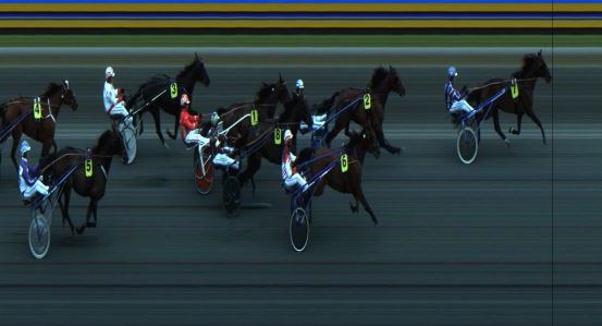 Målfoto for løp 1 på bane JA den 24.08.2021