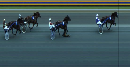 Målfoto for løp 2 på bane JA den 24.08.2021