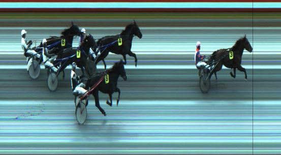 Målfoto for løp 1 på bane JA den 21.09.2021