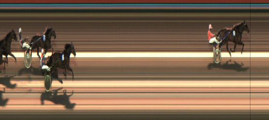 Målfoto for løp 2 på bane JA den 08.10.2021