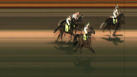 Målfoto for løp 3 på bane JA den 19.11.2021