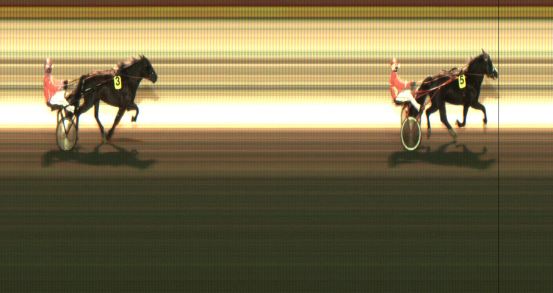 Målfoto for løp 1 på bane JA den 10.12.2021