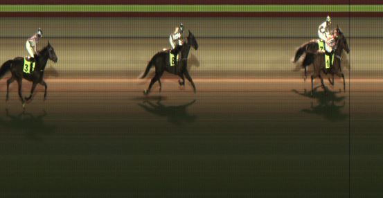 Målfoto for løp 8 på bane JA den 19.12.2021