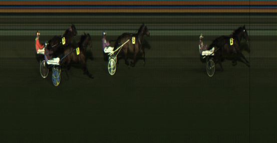 Målfoto for løp 1 på bane JA den 21.01.2022