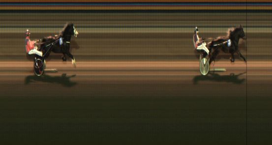 Målfoto for løp 2 på bane JA den 21.01.2022