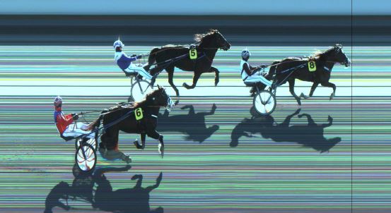 Målfoto for løp 1 på bane JA den 16.02.2022