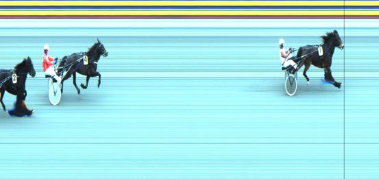 Målfoto for løp 1 på bane JA den 09.03.2022