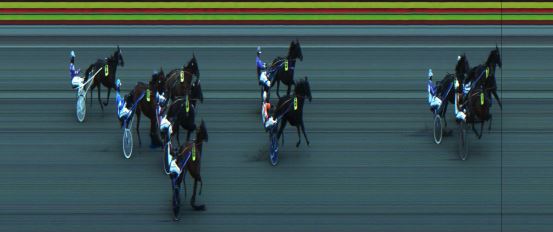 Målfoto for løp 1 på bane JA den 16.03.2022