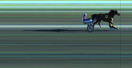 Målfoto for løp 1 på bane JA den 10.04.2022