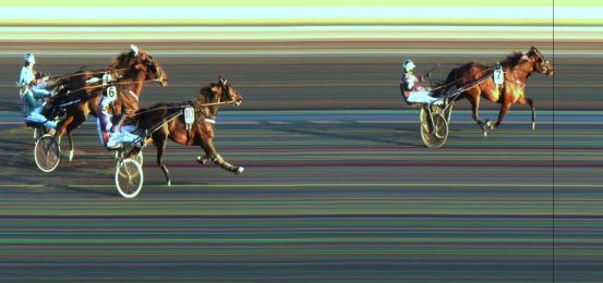 Målfoto for løp 5 på bane JA den 22.04.2022