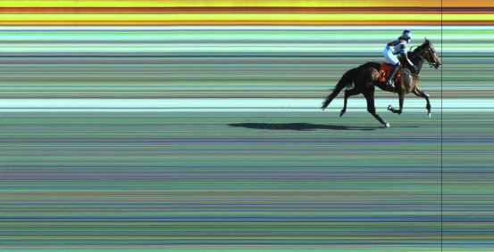 Målfoto for løp 1 på bane JA den 22.05.2022