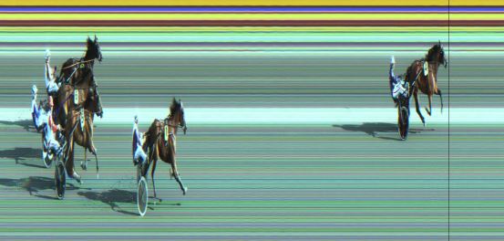 Målfoto for løp 1 på bane JA den 08.07.2022