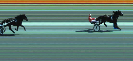 Målfoto for løp 6 på bane JA den 09.07.2022