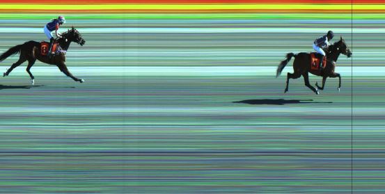 Målfoto for løp 12 på bane JA den 10.07.2022