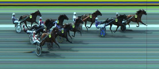 Målfoto for løp 1 på bane JA den 18.07.2022