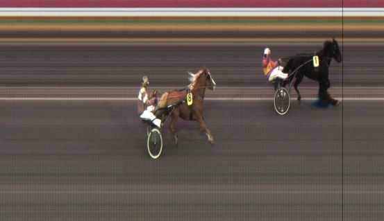 Målfoto for løp 1 på bane JA den 14.10.2022