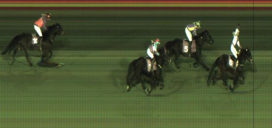 Målfoto for løp 4 på bane JA den 11.11.2022