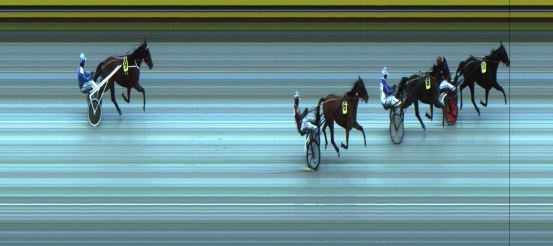 Målfoto for løp 1 på bane JA den 23.11.2022