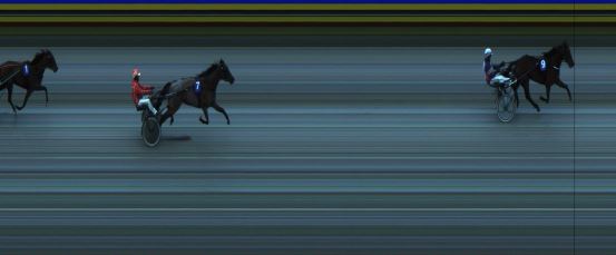 Målfoto for løp 2 på bane JA den 23.11.2022