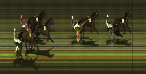 Målfoto for løp 1 på bane JA den 09.01.2023