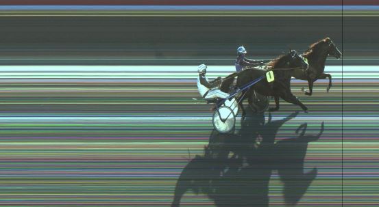 Målfoto for løp 1 på bane JA den 11.01.2023