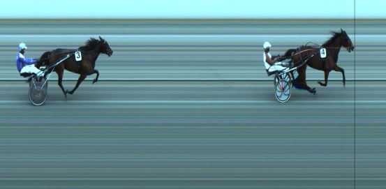 Målfoto for løp 5 på bane JA den 01.02.2023