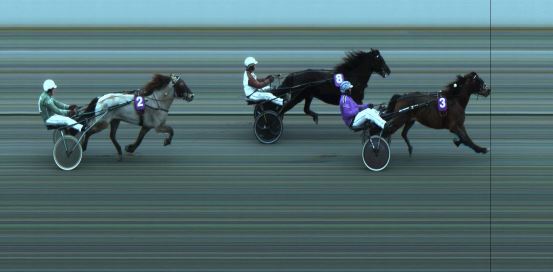 Målfoto for løp 8 på bane JA den 01.02.2023