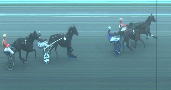 Målfoto for løp 6 på bane JA den 15.02.2023