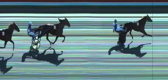 Målfoto for løp 3 på bane JA den 20.02.2023