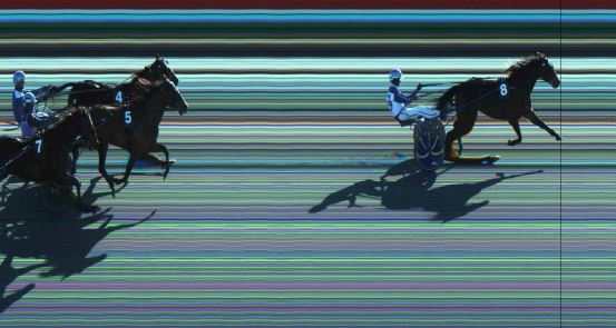 Målfoto for løp 6 på bane JA den 20.02.2023