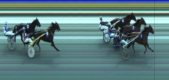 Målfoto for løp 2 på bane JA den 20.03.2023