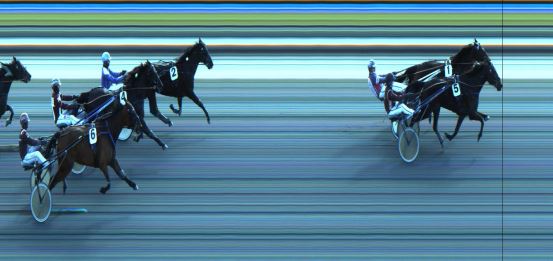 Målfoto for løp 5 på bane JA den 20.03.2023