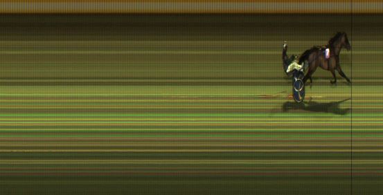 Målfoto for løp 8 på bane JA den 14.04.2023