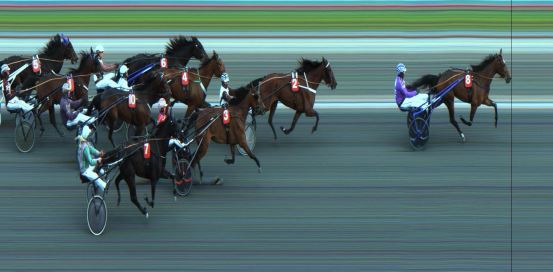 Målfoto for løp 3 på bane JA den 30.04.2023