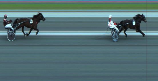 Målfoto for løp 5 på bane JA den 30.04.2023