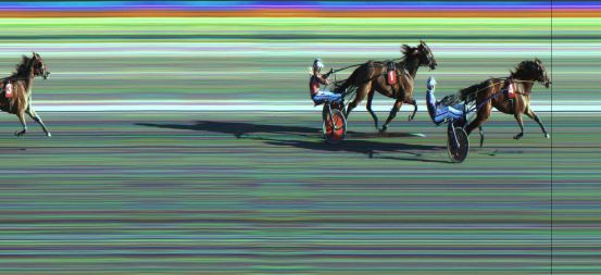 Målfoto for løp 3 på bane JA den 07.05.2023