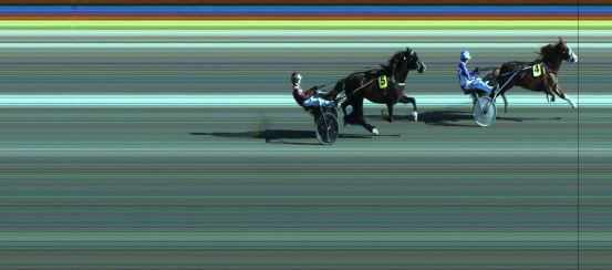 Målfoto for løp 1 på bane JA den 02.06.2023