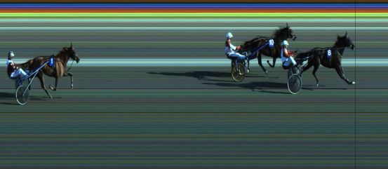 Målfoto for løp 2 på bane JA den 02.06.2023