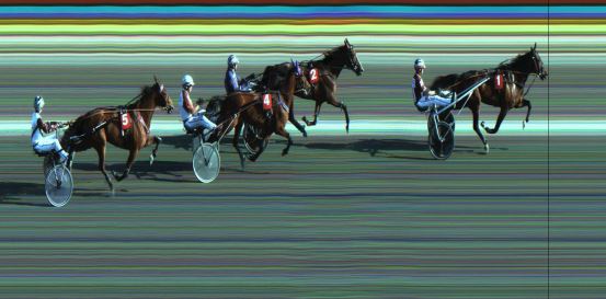 Målfoto for løp 3 på bane JA den 09.06.2023