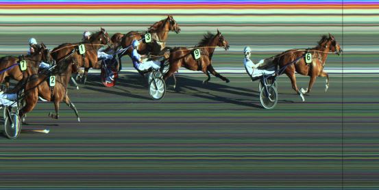 Målfoto for løp 9 på bane JA den 09.06.2023