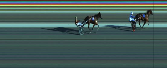 Målfoto for løp 2 på bane JA den 25.06.2023