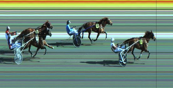 Målfoto for løp 1 på bane JA den 02.07.2023