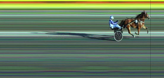 Målfoto for løp 6 på bane JA den 02.07.2023