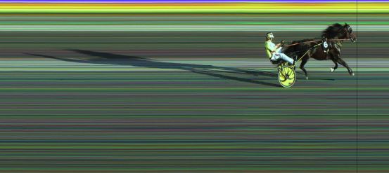 Målfoto for løp 6 på bane JA den 07.07.2023