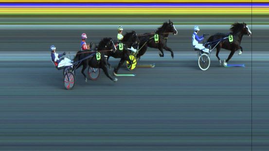 Målfoto for løp 9 på bane JA den 07.07.2023