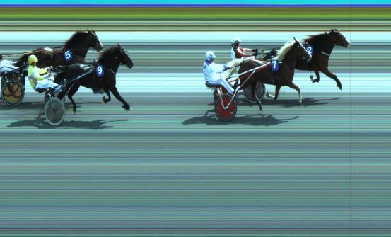 Målfoto for løp 2 på bane JA den 08.07.2023